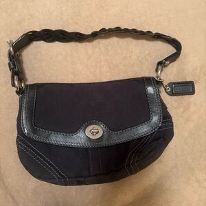 Coach Black Leather Women's Bag